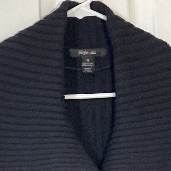 Style&co Women’s sleeveless Knit Black Vest size XL - Picture 3 of 7